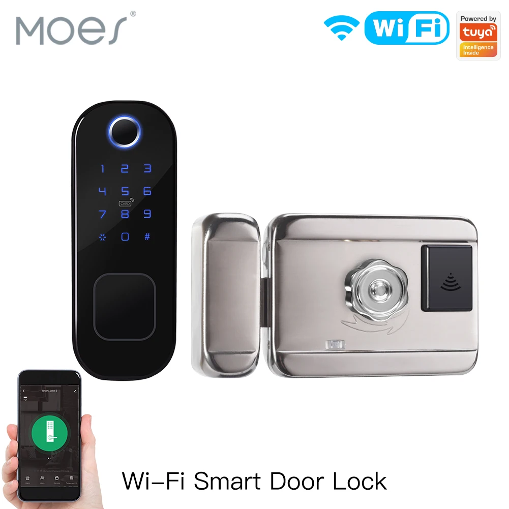 Smart Door Lock Wifi - MOES WiFi Tuya Smart Lock Door