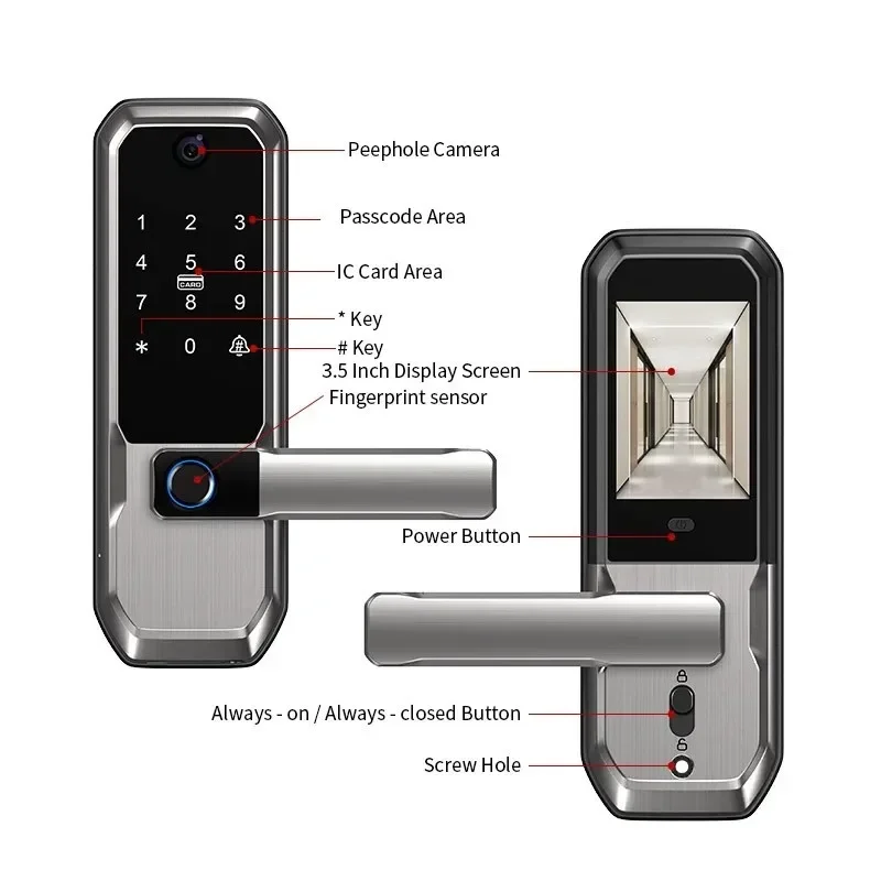 Tuya WiFi Smart Door Lock With - Smart Door Lock Wifi 评论和价格