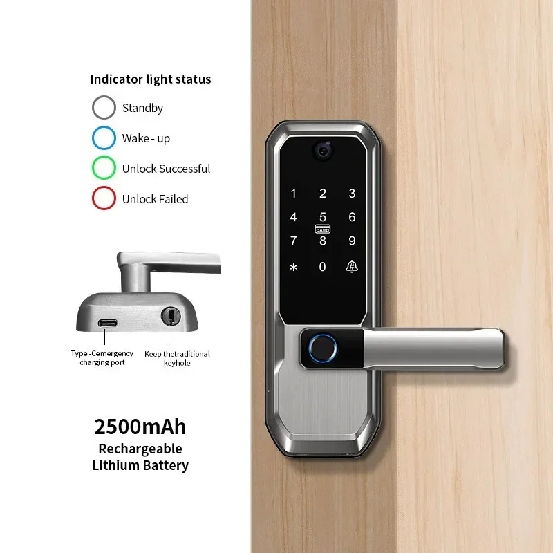 Tuya WiFi Smart Door Lock With - Smart Door Lock Wifi 评论和价格