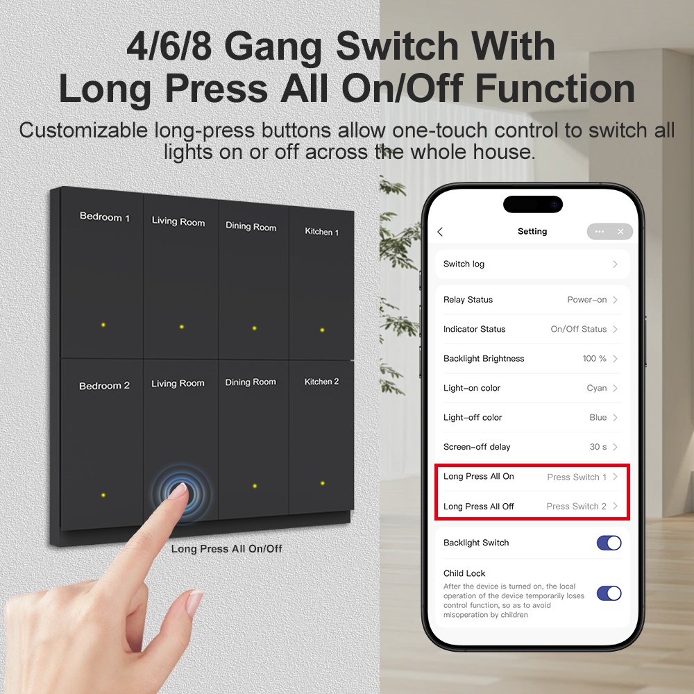 Manhot WIFI Smart DIY Name Swi - Smart Light Switch Wifi 评论和价格