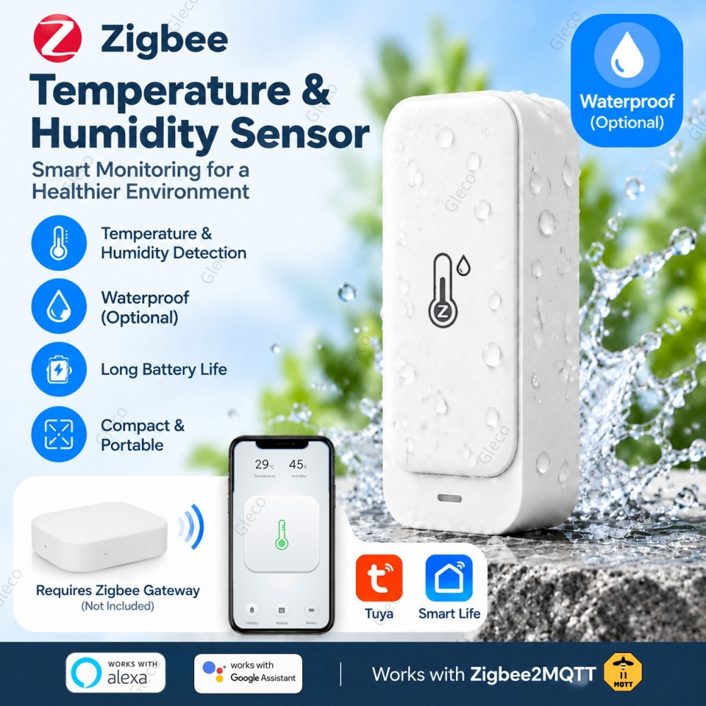 Zigbee TUYA Waterproof Tempera - Smart Home Automation Kit 评论和价格