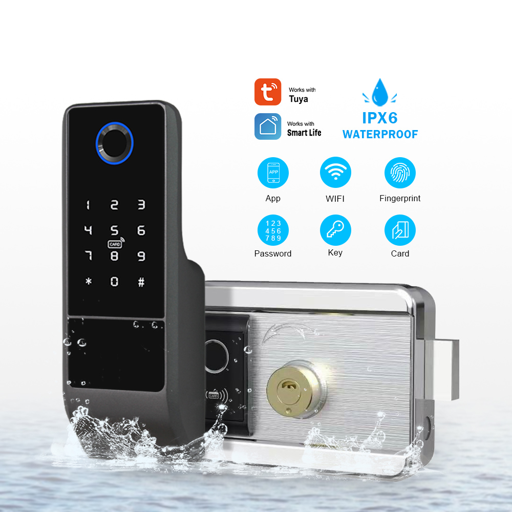 Waterproof Tuya APP WiFi Lock  - Smart Door Lock Wifi 评论和价格