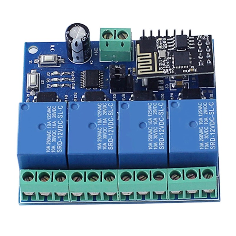 ESP8266 ESP-01 4-way WiFi rela - Esp8266 Relay Module 评论和价格