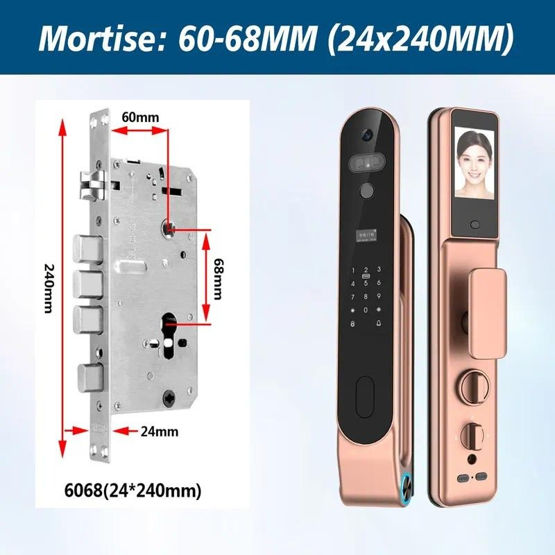 High quality 3D Face Lock Pass - Smart Door Lock Wifi 评论和价格