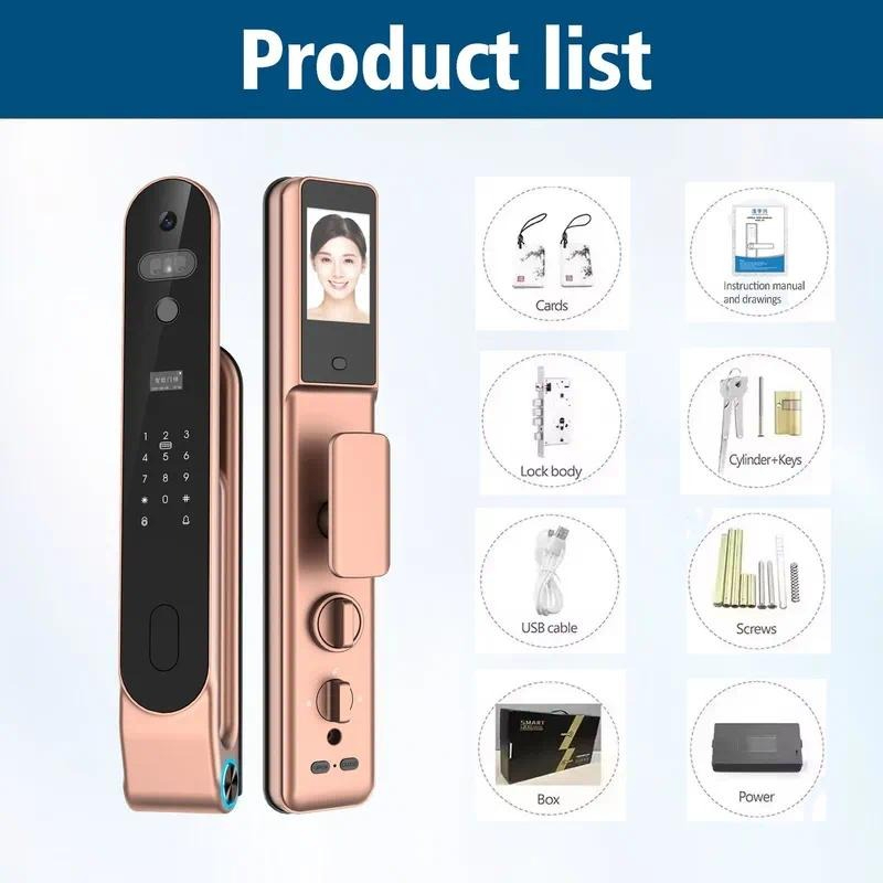 High quality 3D Face Lock Pass - Smart Door Lock Wifi 评论和价格