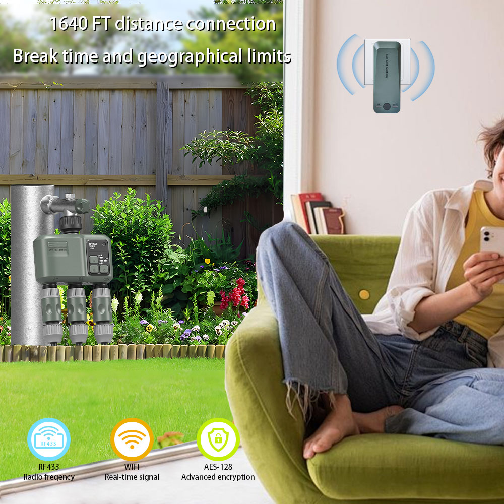 Tuya Wifi+RF433 3-outlet Water - Wifi Smart Plug 评论和价格