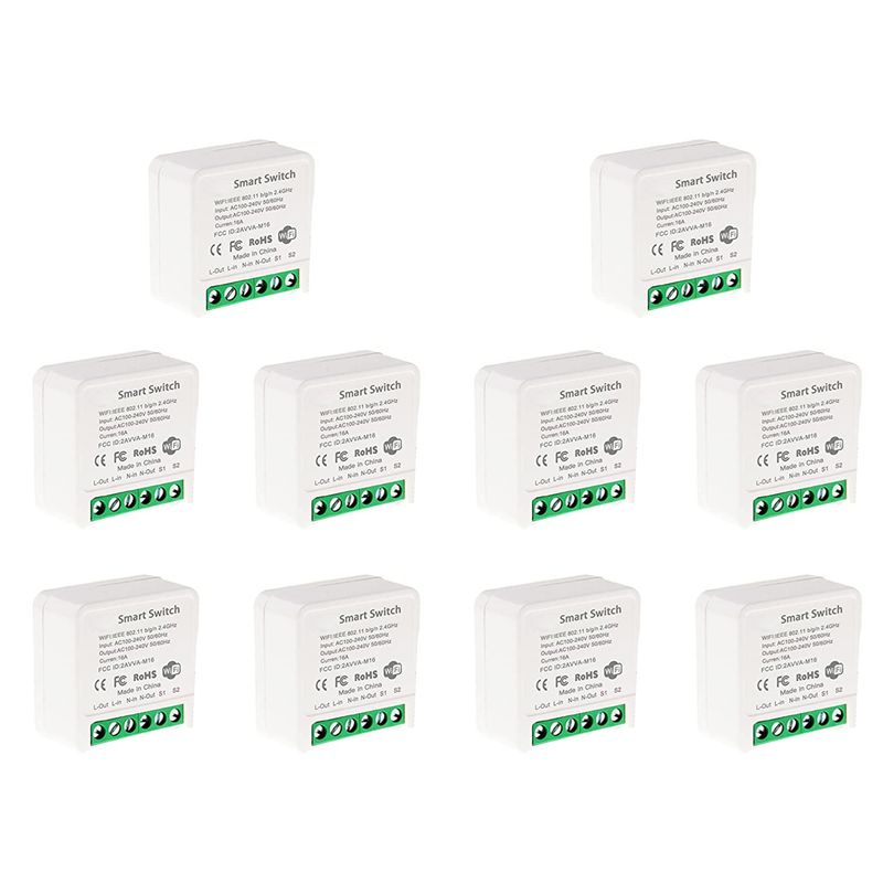10X Mini Smart Wifi Relay Swit - Smart Light Switch Wifi 评论和价格